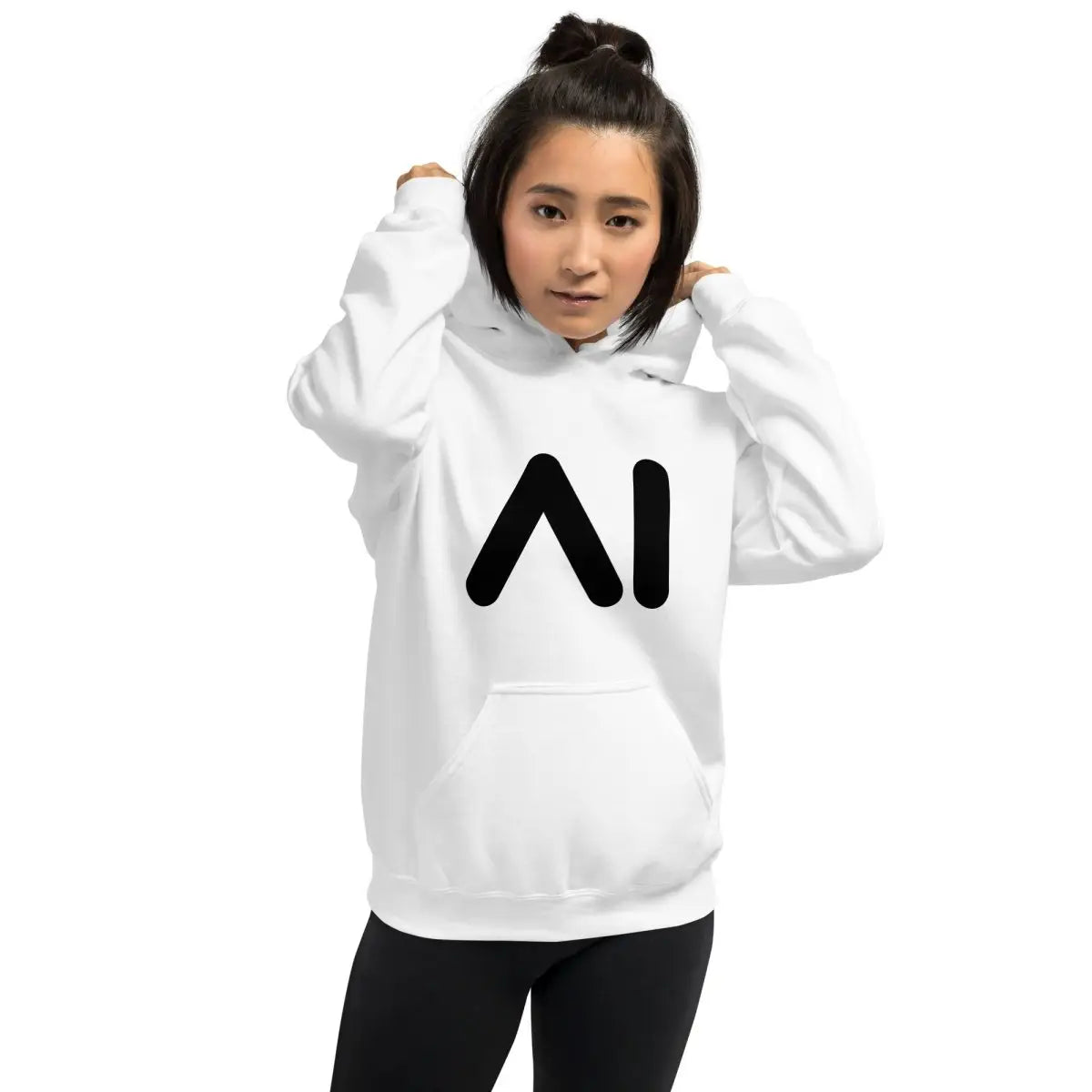 AI Black Logo Hoodie (unisex)