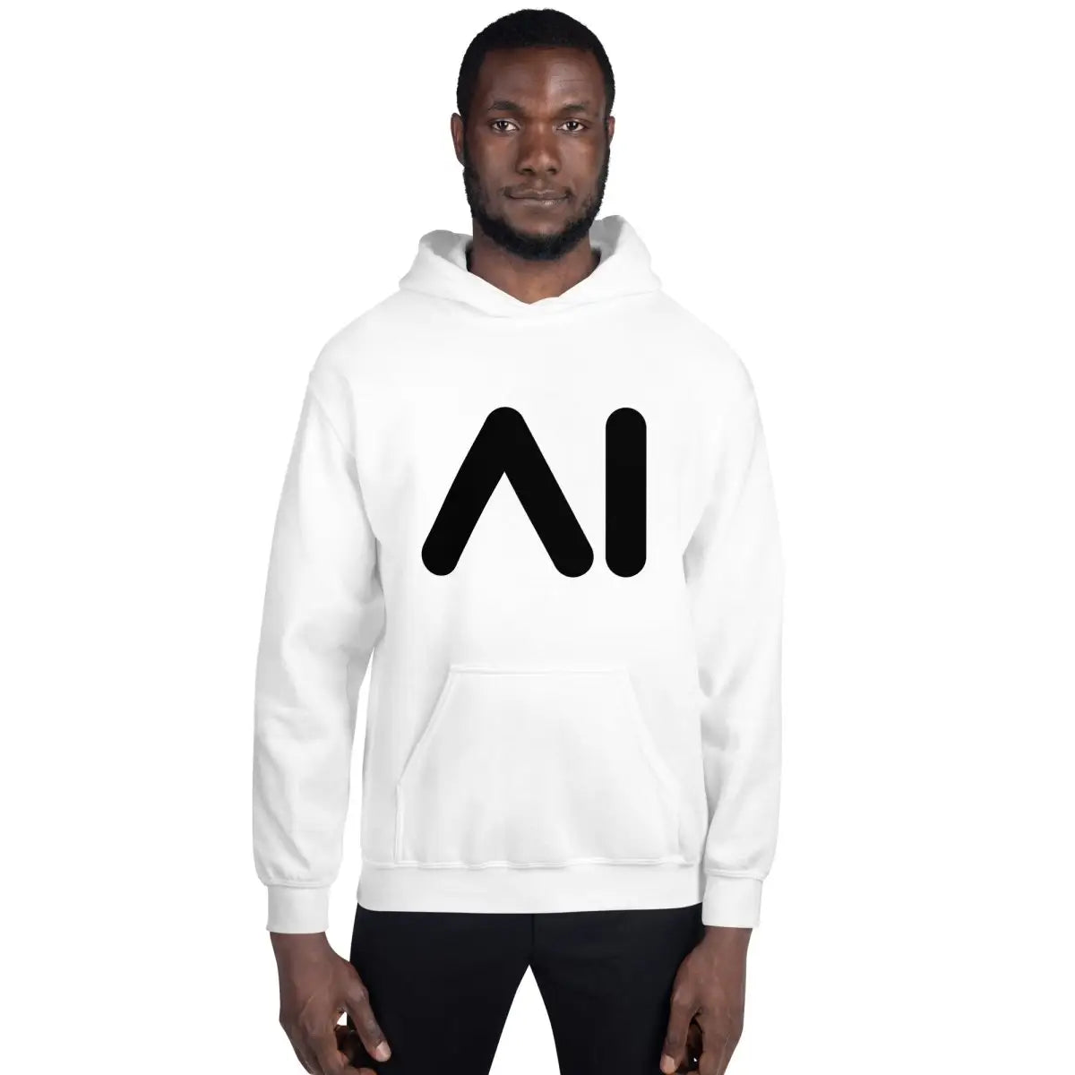 AI Black Logo Hoodie (unisex)