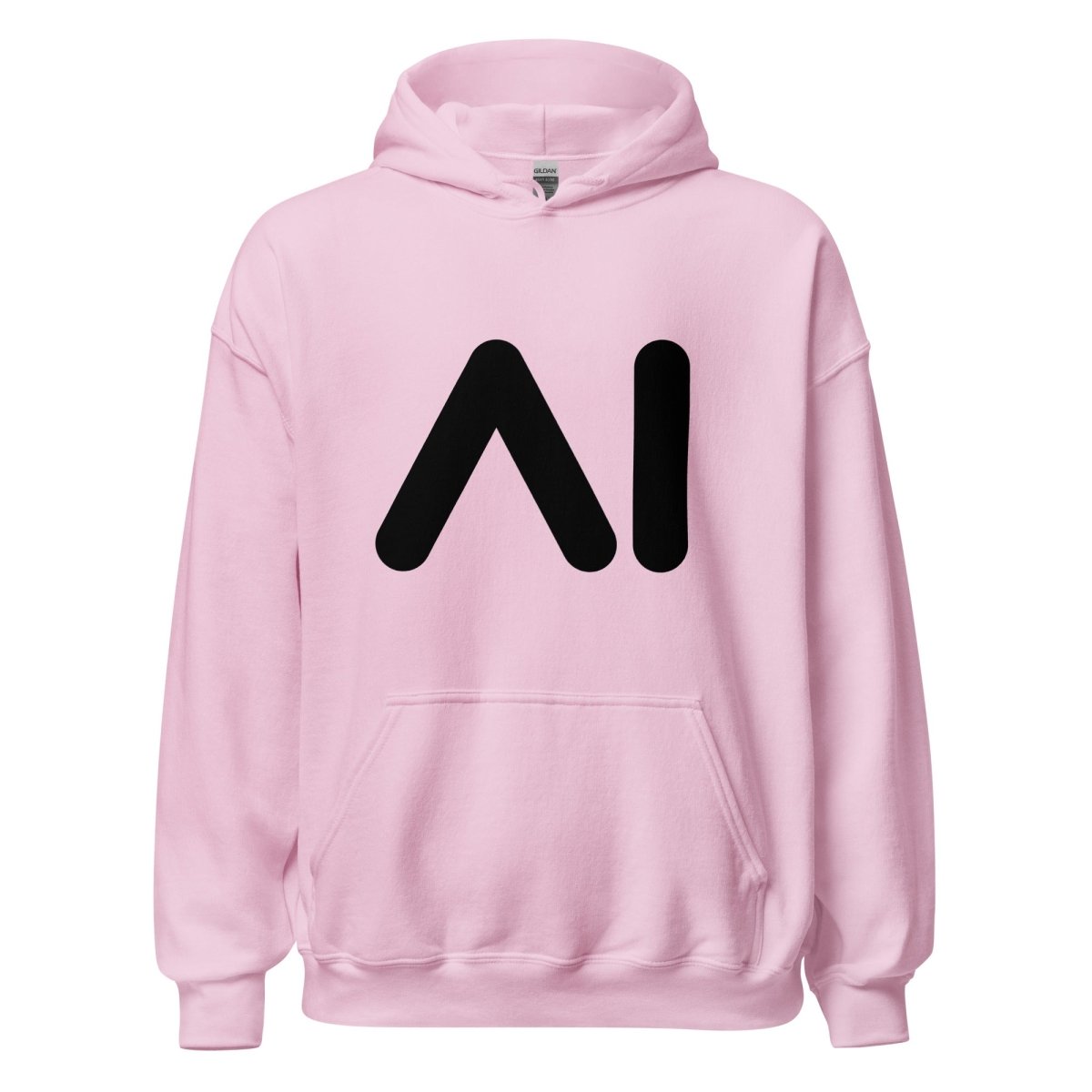 AI Black Logo Hoodie (unisex) - Light Pink - AI Store