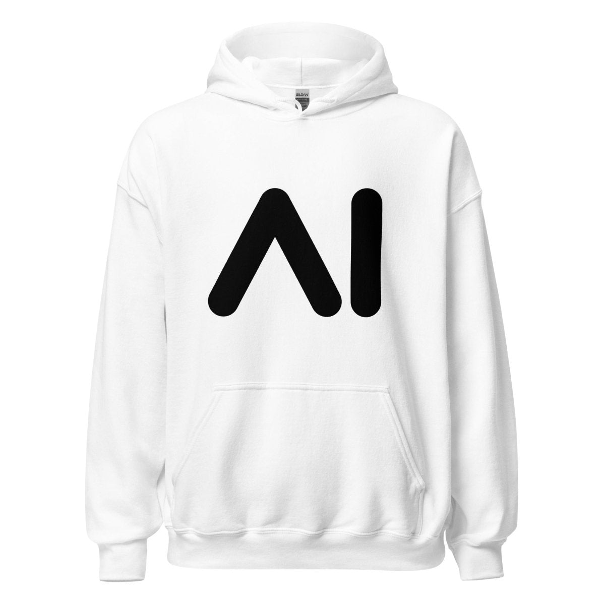 AI Black Logo Hoodie (unisex) - White - AI Store