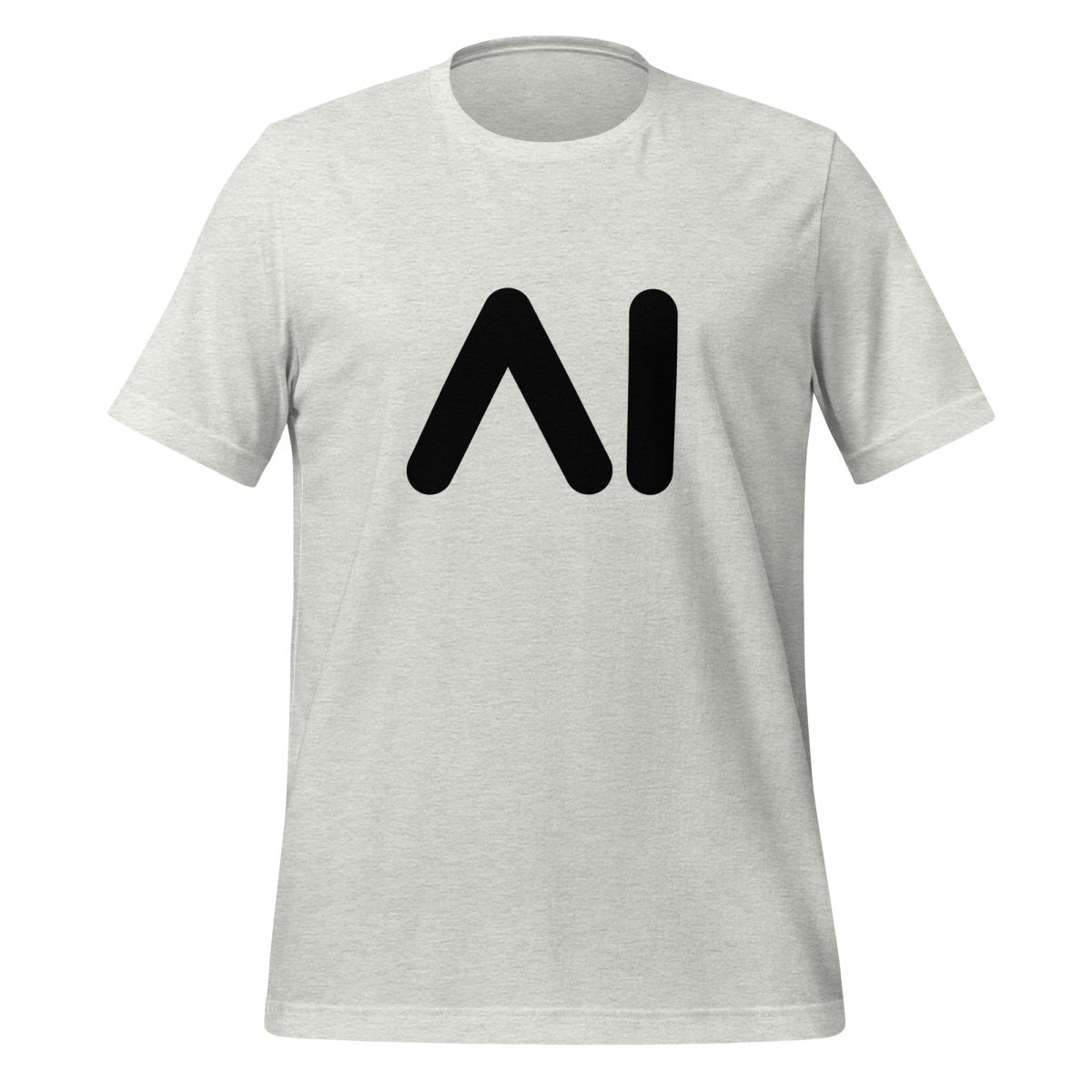 AI Black Logo T - Shirt (unisex) - Ash - AI Store
