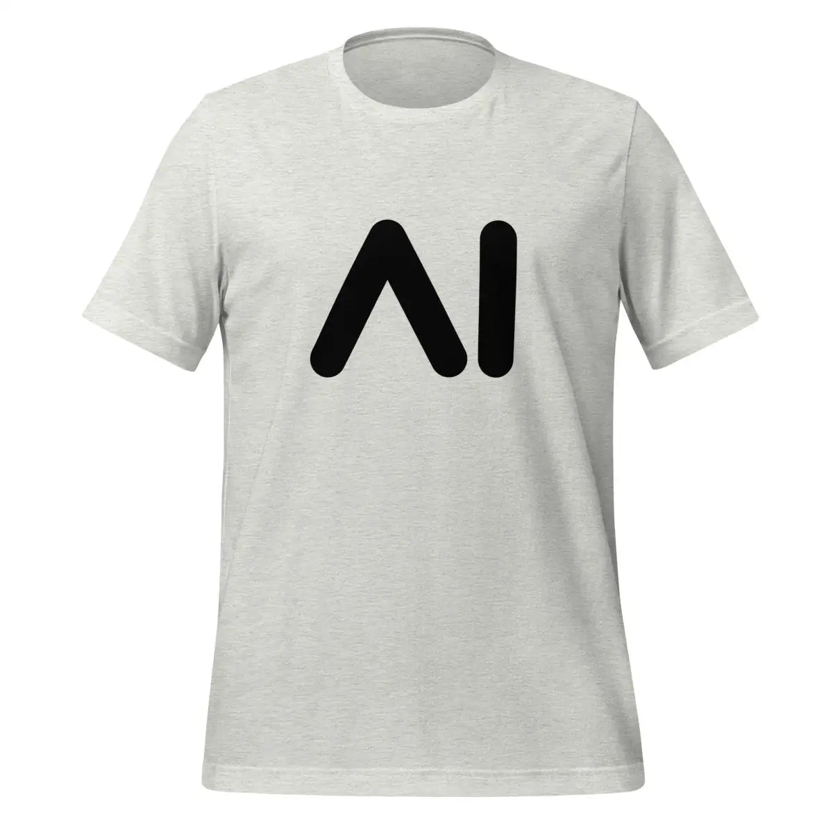 AI Black Logo T-Shirt (unisex) - Ash / M