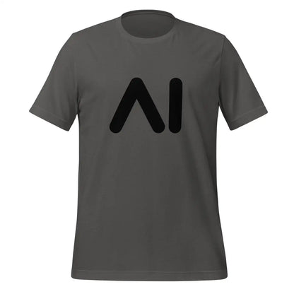 AI Black Logo T-Shirt (unisex) - Asphalt / M