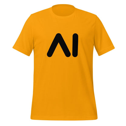 AI Black Logo T - Shirt (unisex) - Gold - AI Store