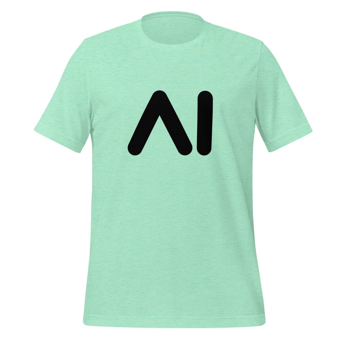 AI Black Logo T - Shirt (unisex) - Heather Mint - AI Store