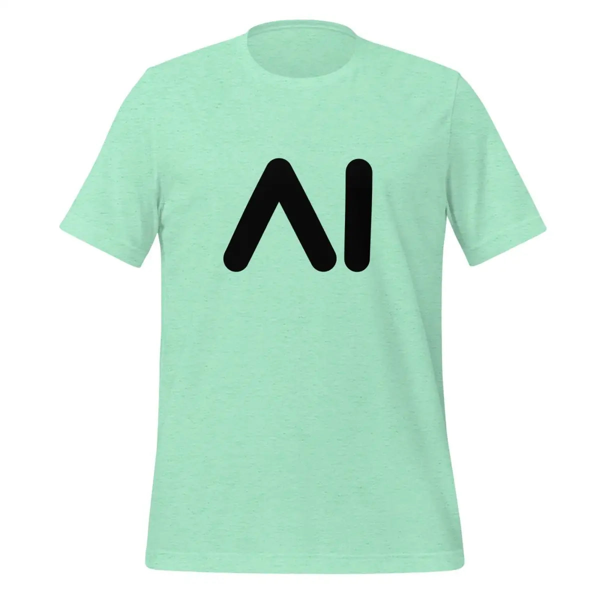 AI Black Logo T-Shirt (unisex) - Heather Mint / M