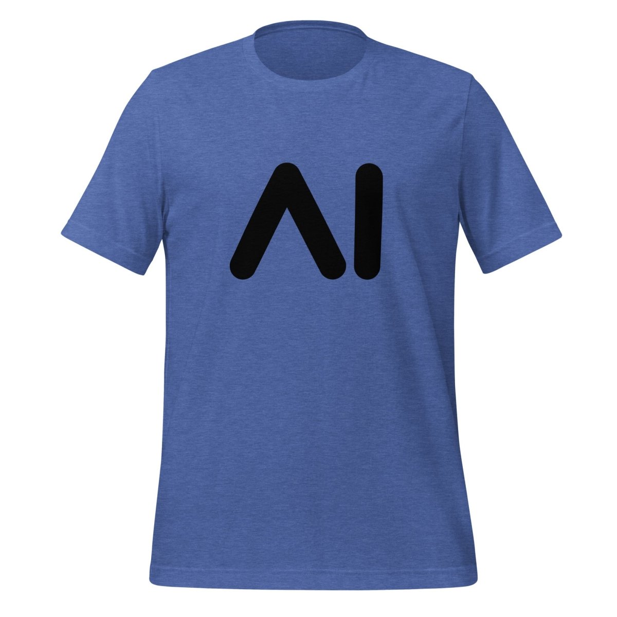 AI Black Logo T - Shirt (unisex) - Heather True Royal - AI Store