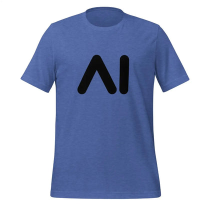 AI Black Logo T-Shirt (unisex) - Heather True Royal / M