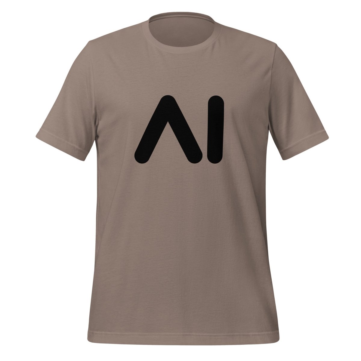 AI Black Logo T - Shirt (unisex) - Pebble - AI Store