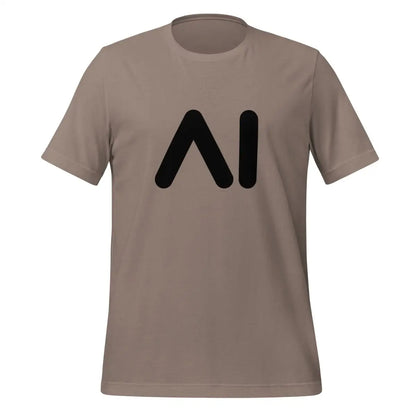 AI Black Logo T-Shirt (unisex) - Pebble / M