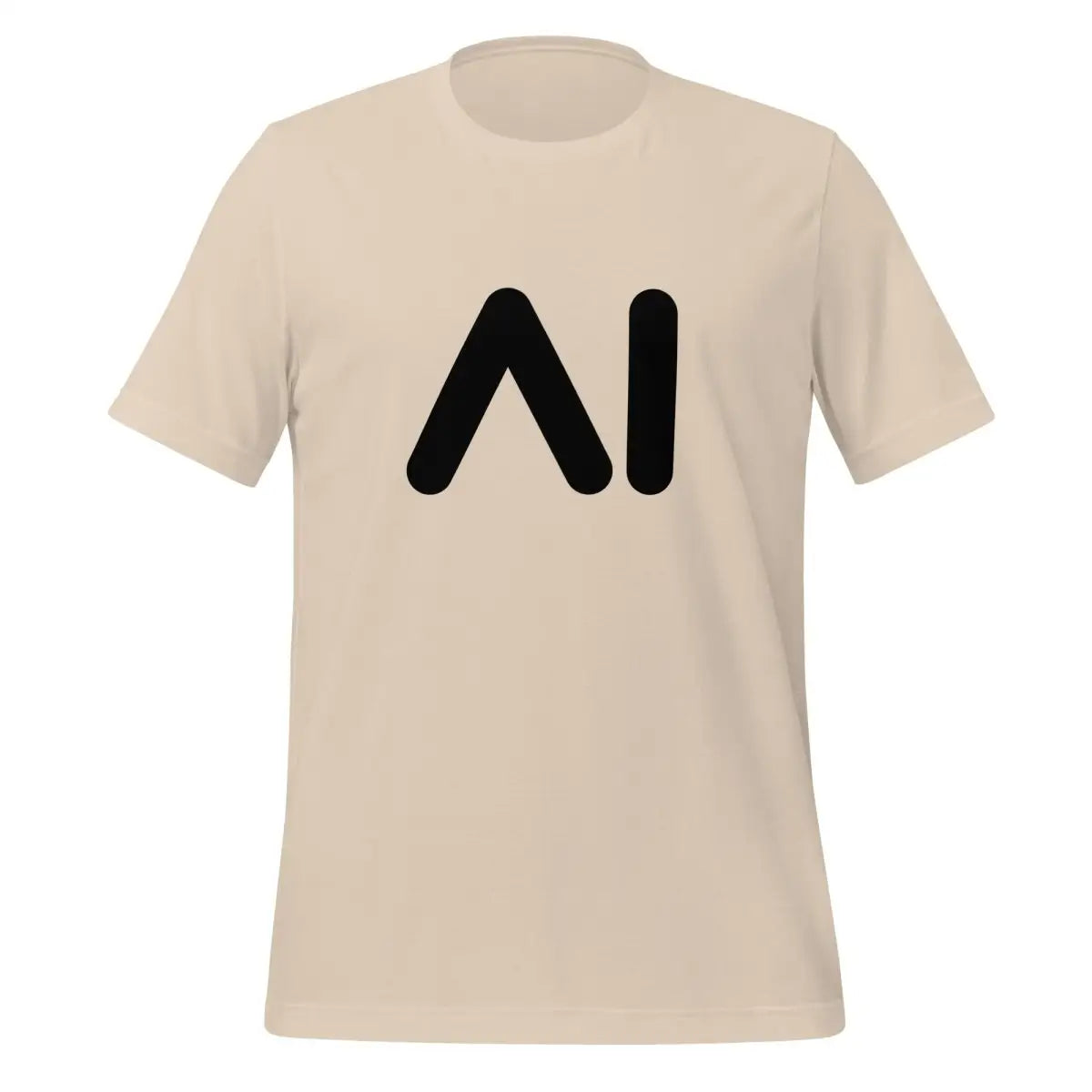 AI Black Logo T-Shirt (unisex) - Soft Cream / M