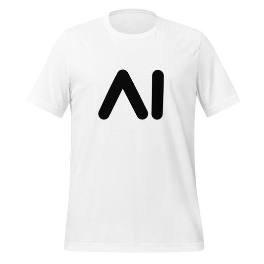 AI Black Logo T - Shirt (unisex) - White - AI Store