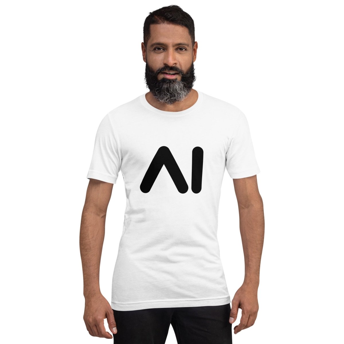 AI Black Logo T - Shirt (unisex) - White - AI Store