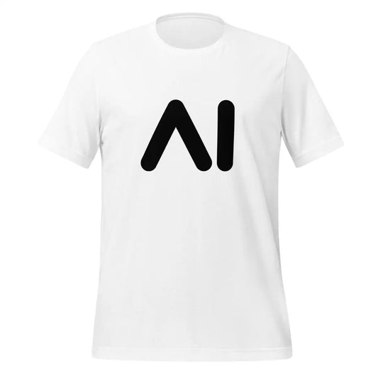 The Ai Black Logo T-shirt (unisex) White / m.