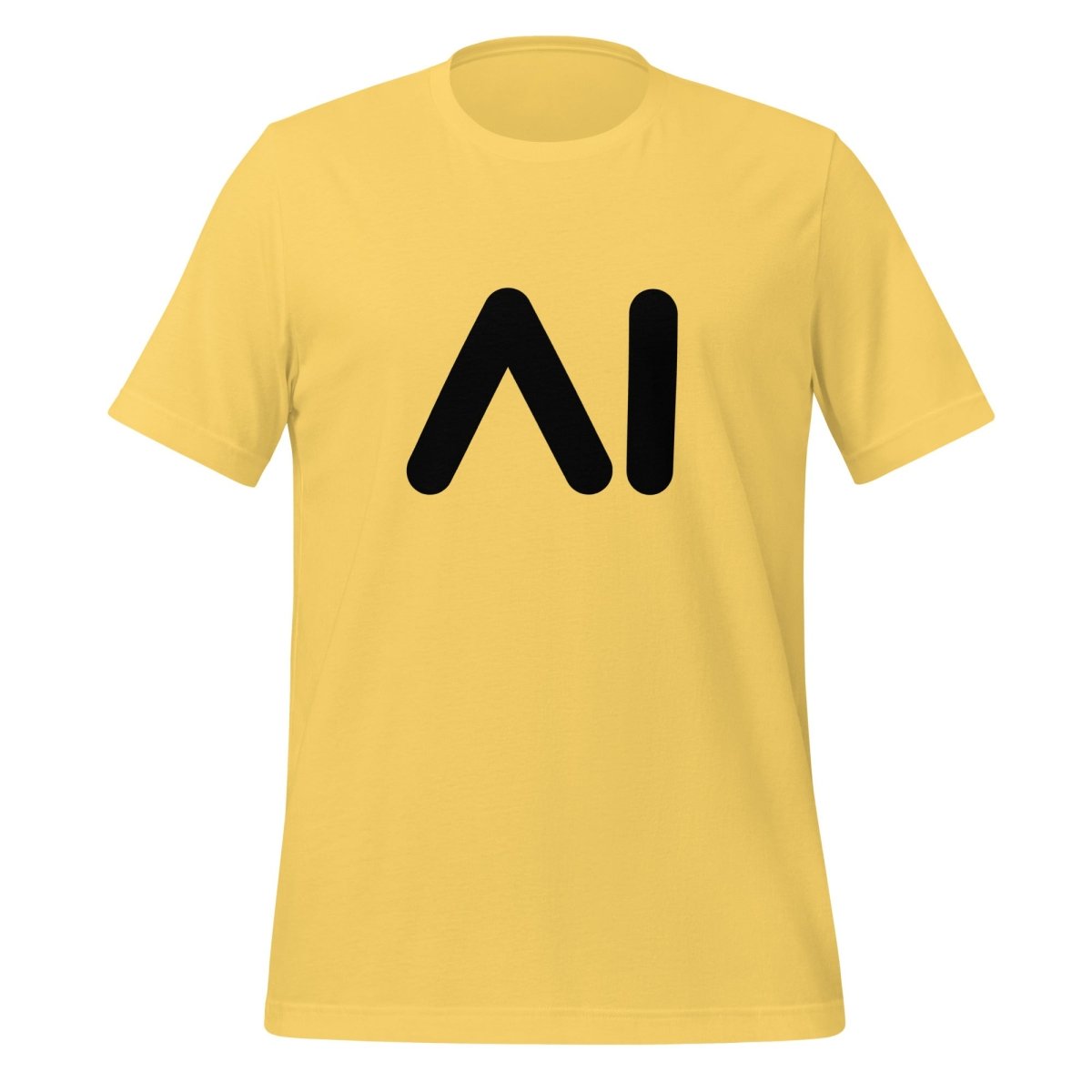 AI Black Logo T - Shirt (unisex) - Yellow - AI Store