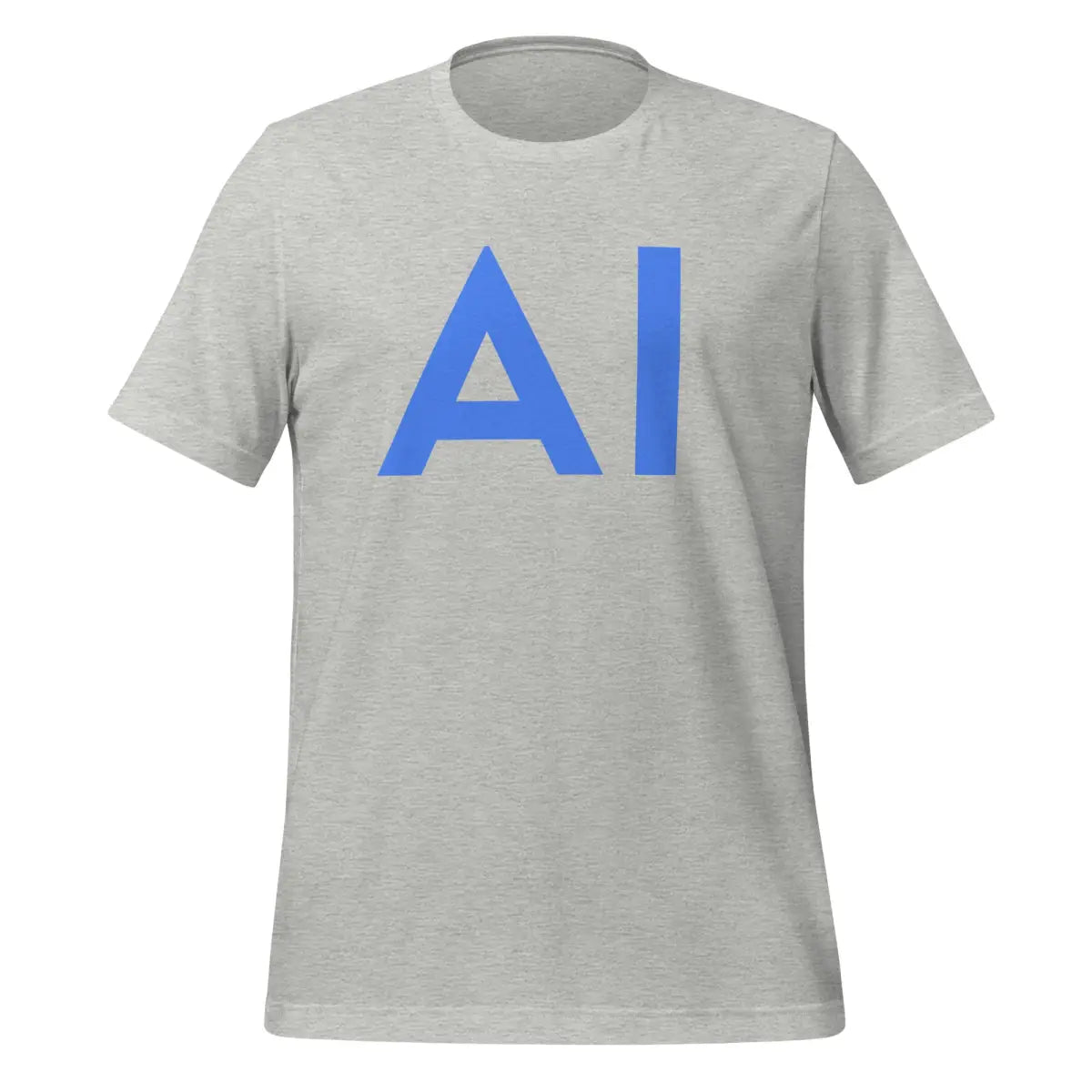 AI Blue T-Shirt (unisex) - Athletic Heather / M