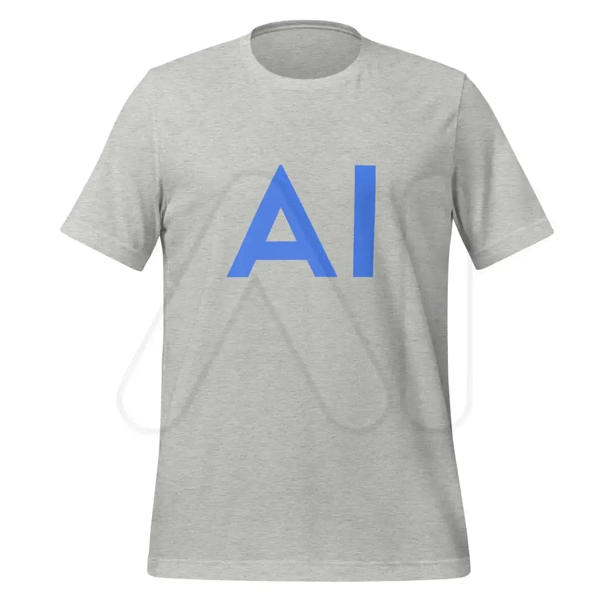 AI Blue T-Shirt (unisex) - Athletic Heather / M