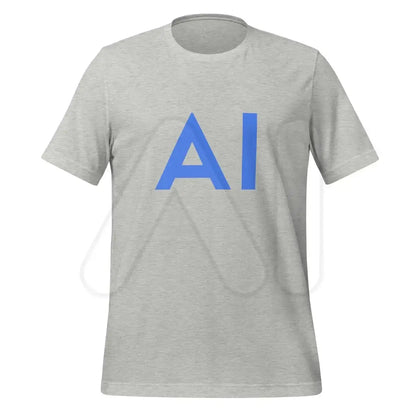 AI Blue T-Shirt (unisex) - Athletic Heather / M