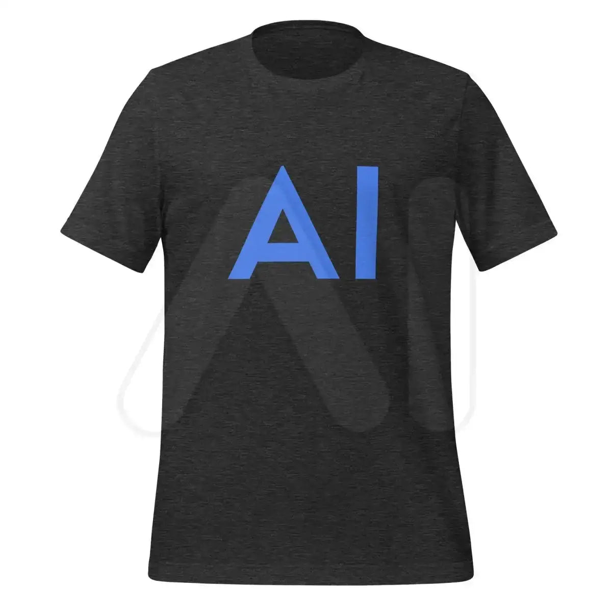 AI Blue T-Shirt (unisex) - Dark Grey Heather / M