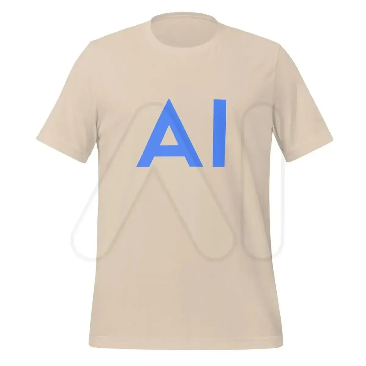 AI Blue T-Shirt (unisex) - Soft Cream / M