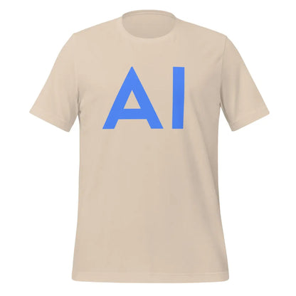 AI Blue T-Shirt (unisex) - Soft Cream / M