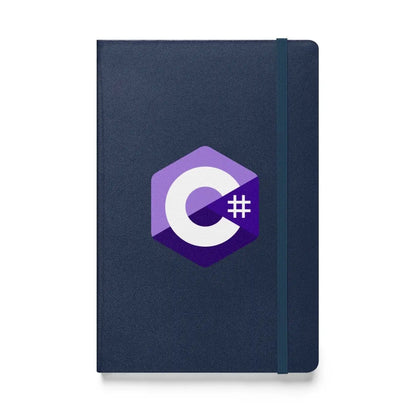 C# (C Sharp) Logo Hardcover Bound Notebook - Navy