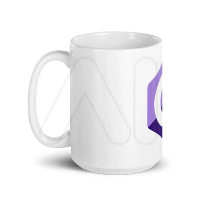 C# (C Sharp) Logo White Glossy Mug