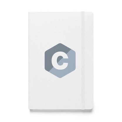 C Logo Hardcover Bound Notebook - White