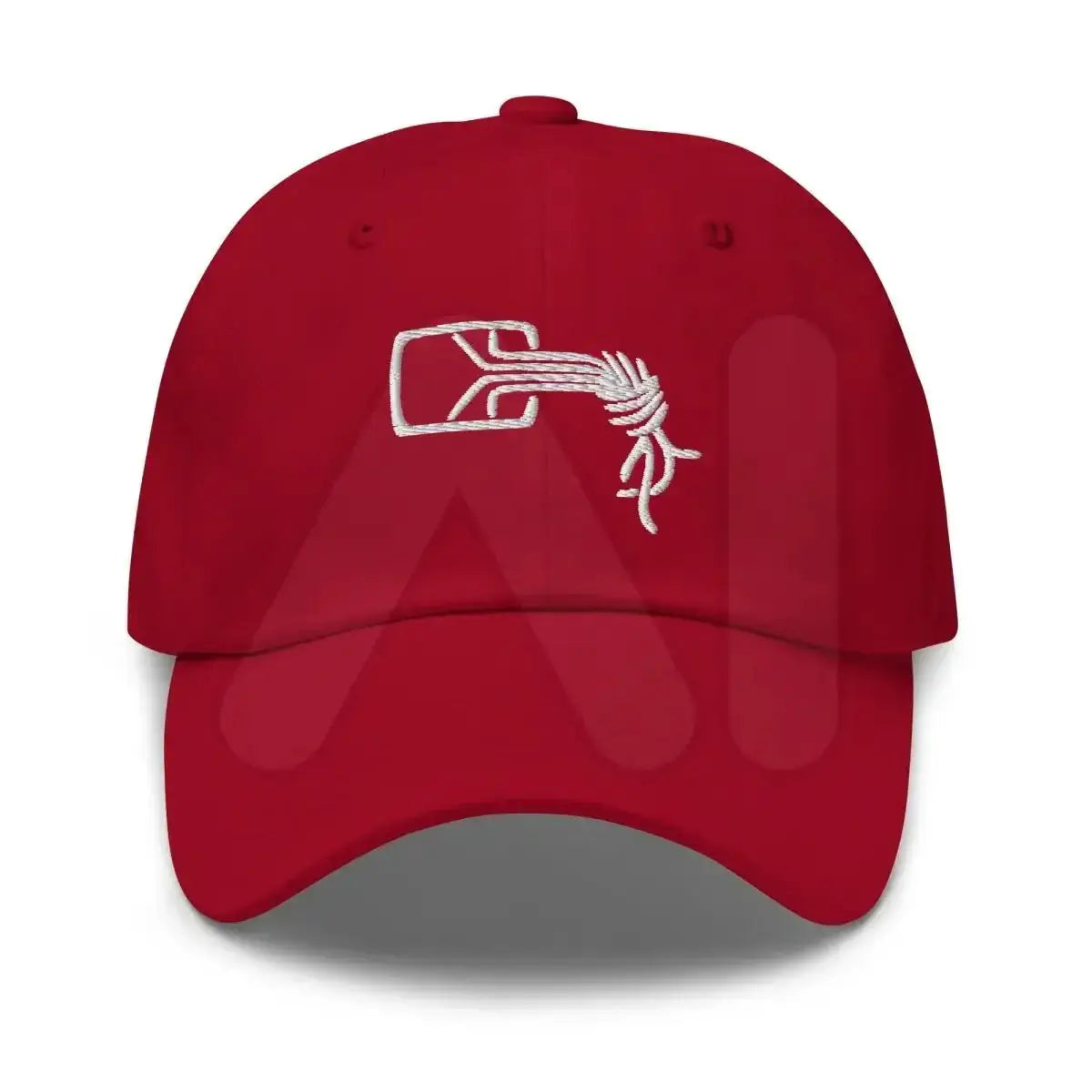 Chaos Computer Club Logo Embroidered Cap - Cranberry