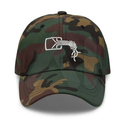 Chaos Computer Club Logo Embroidered Cap - Green Camo