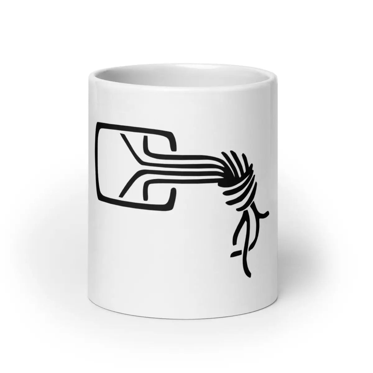 Chaos Computer Club Logo White Glossy Mug - 15 oz