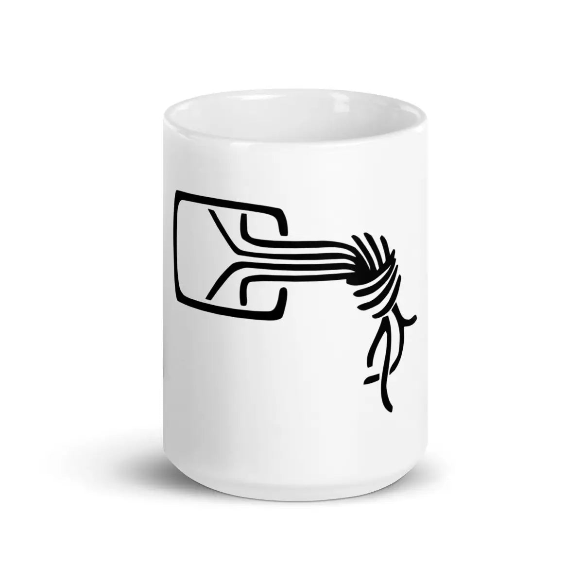 Chaos Computer Club Logo White Glossy Mug - 20 oz