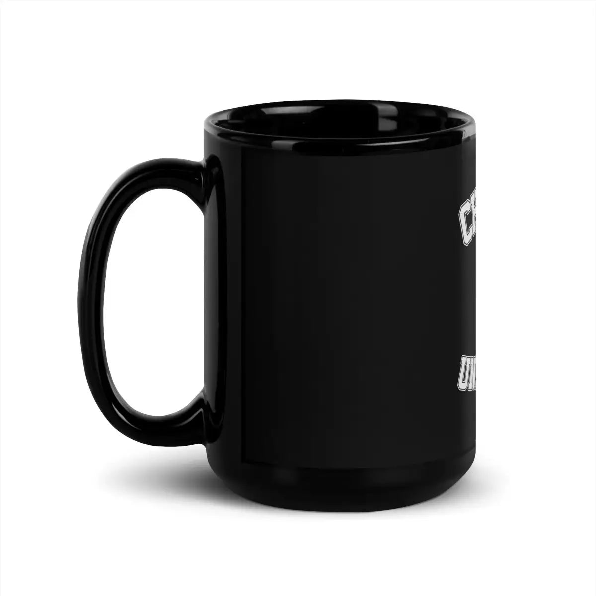 ChatGPT University Black Glossy Mug