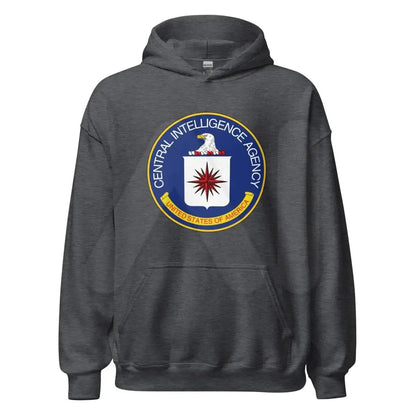 CIA Logo Hoodie (unisex) - Dark Heather / M