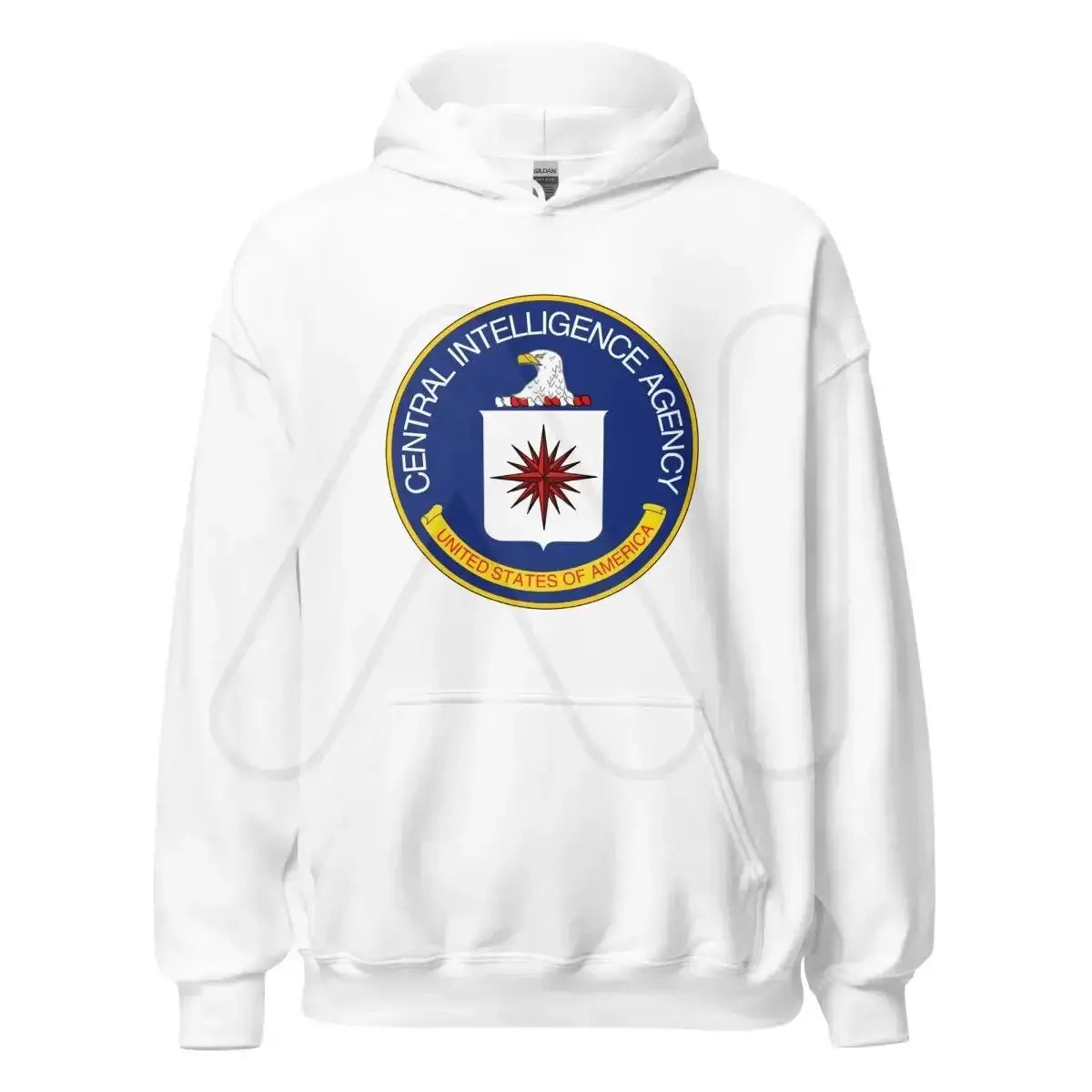 CIA Logo Hoodie (unisex) - White / M