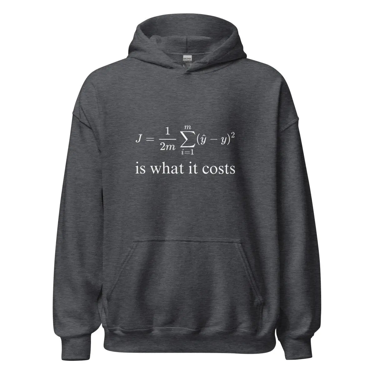 Cost Function for Linear Regression Hoodie (unisex) - Dark Heather / M