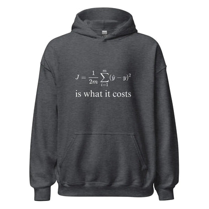 Cost Function for Linear Regression Hoodie (unisex) - Dark Heather / M