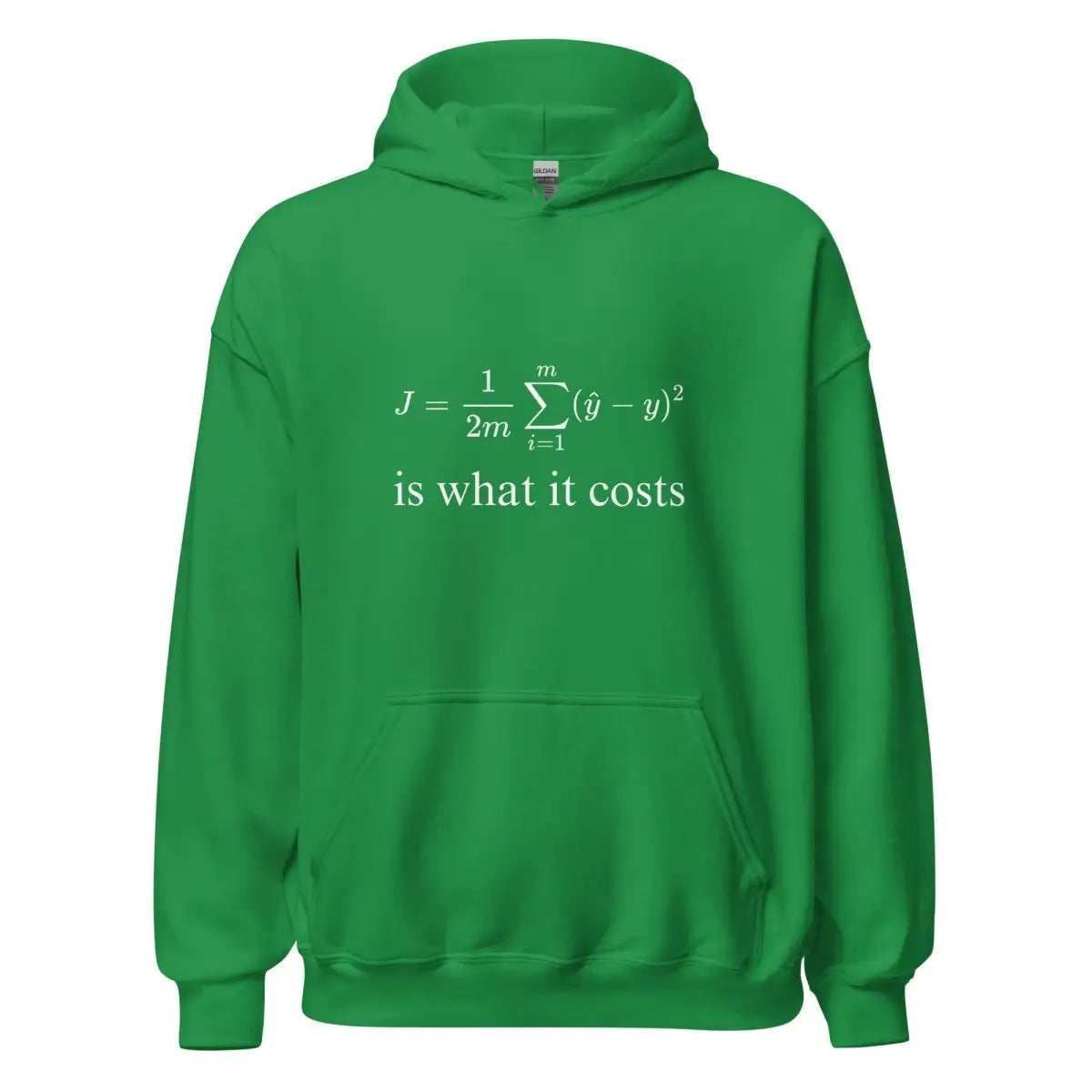 Cost Function for Linear Regression Hoodie (unisex) - Irish Green / M