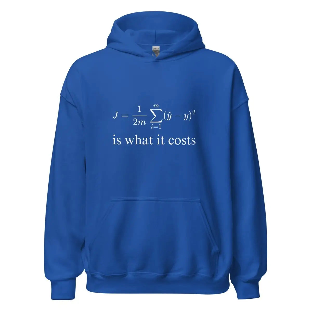 Cost Function for Linear Regression Hoodie (unisex) - Royal / M