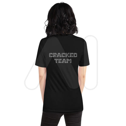 ’CRACKED TEAM’ on Back T-Shirt (unisex)