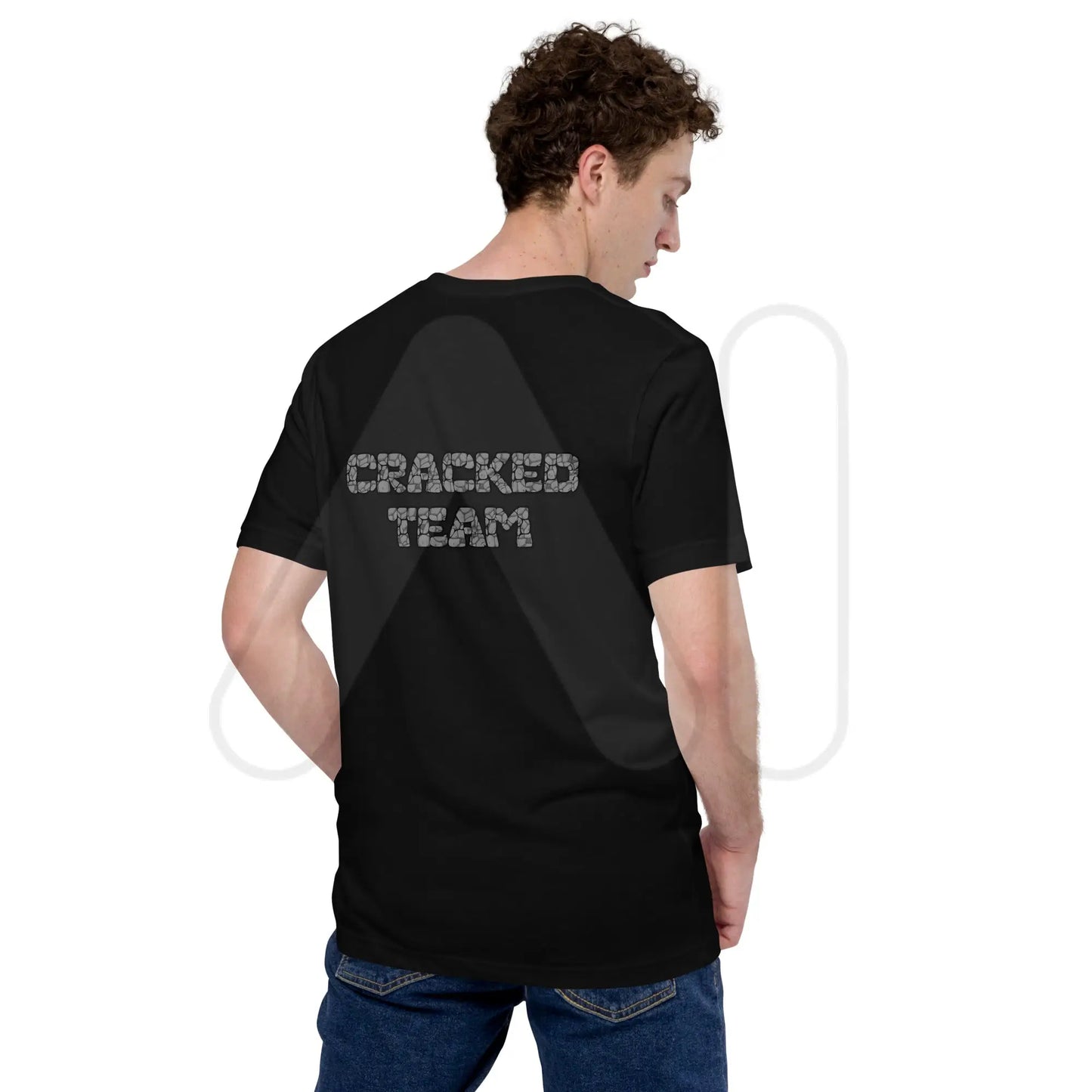 ’CRACKED TEAM’ on Back T-Shirt (unisex)