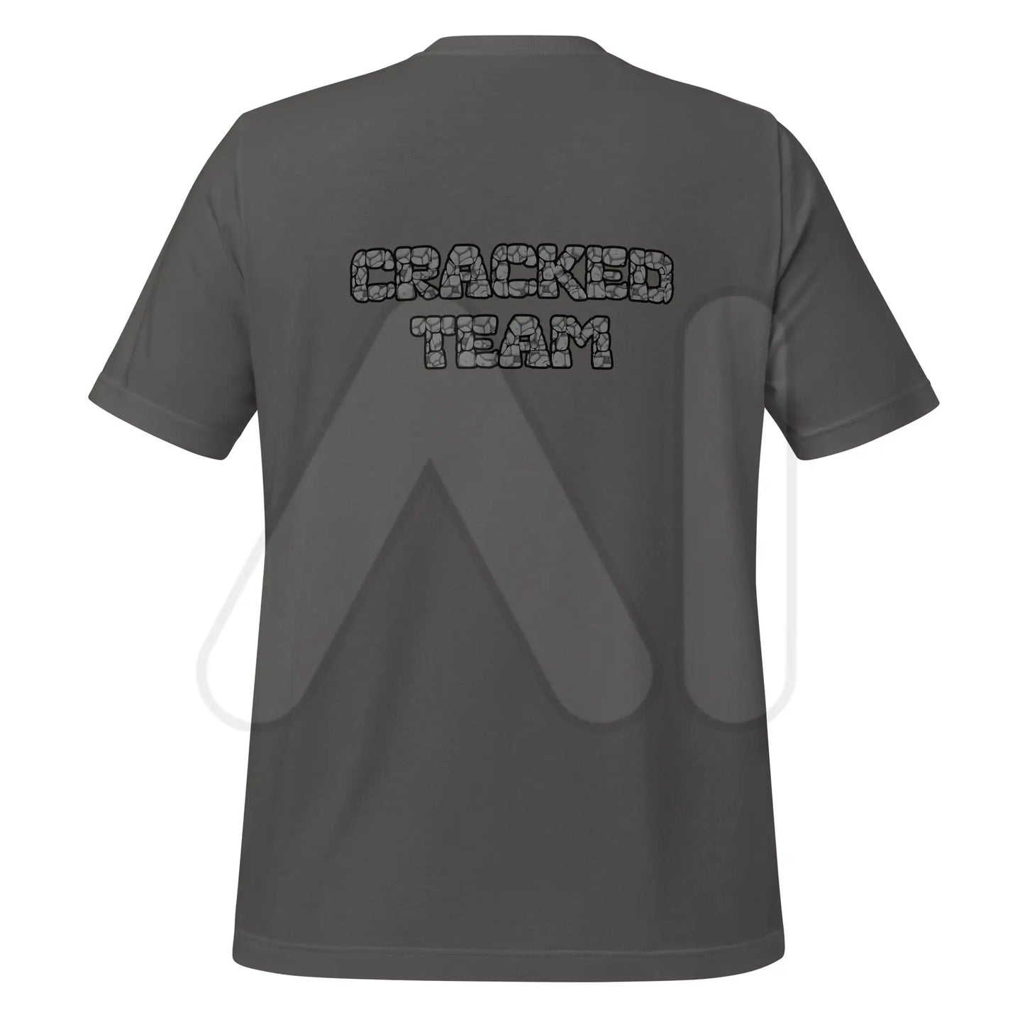 ’CRACKED TEAM’ on Back T-Shirt (unisex) - Asphalt / M