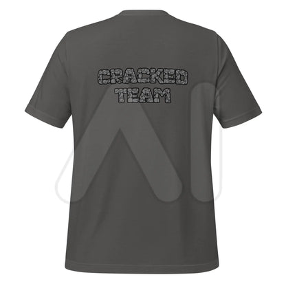 ’CRACKED TEAM’ on Back T-Shirt (unisex) - Asphalt / M