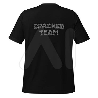 ’CRACKED TEAM’ on Back T-Shirt (unisex) - Black / M