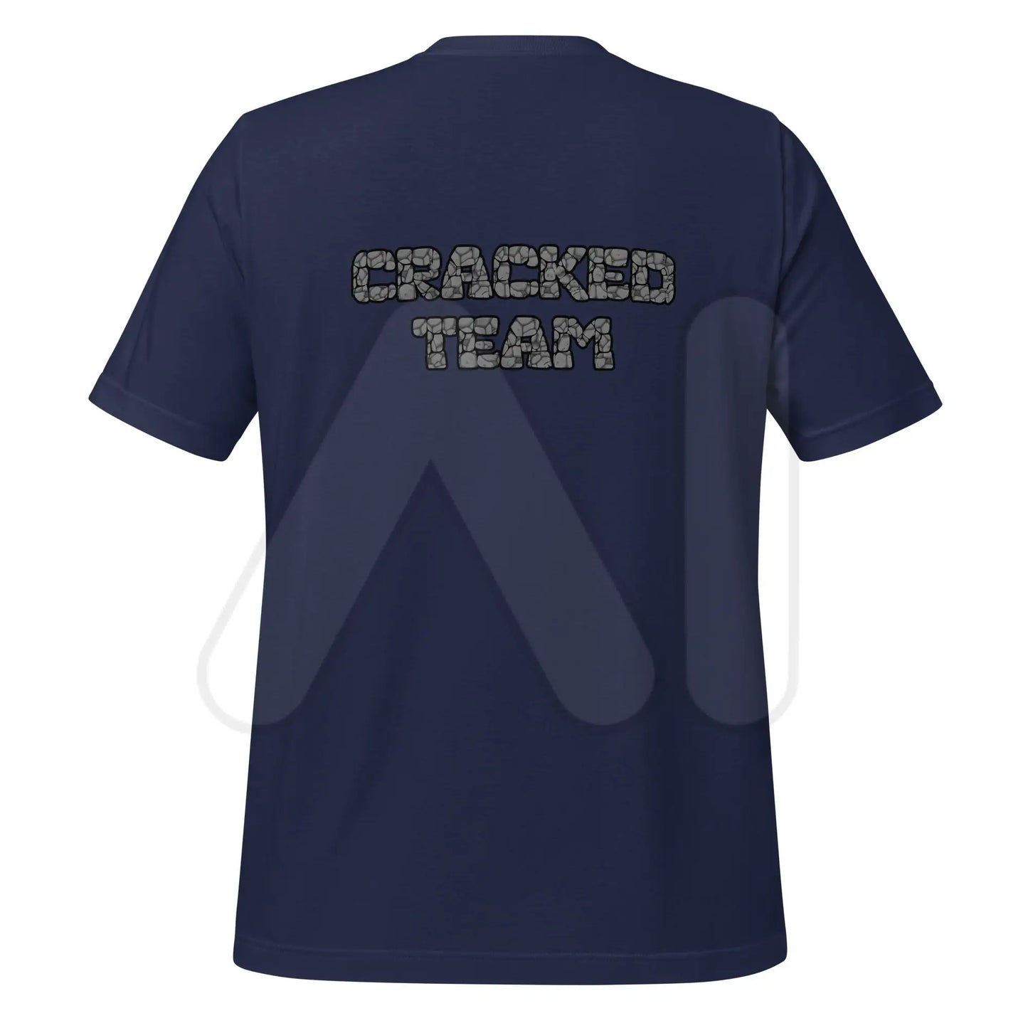 ’CRACKED TEAM’ on Back T-Shirt (unisex) - Navy / M