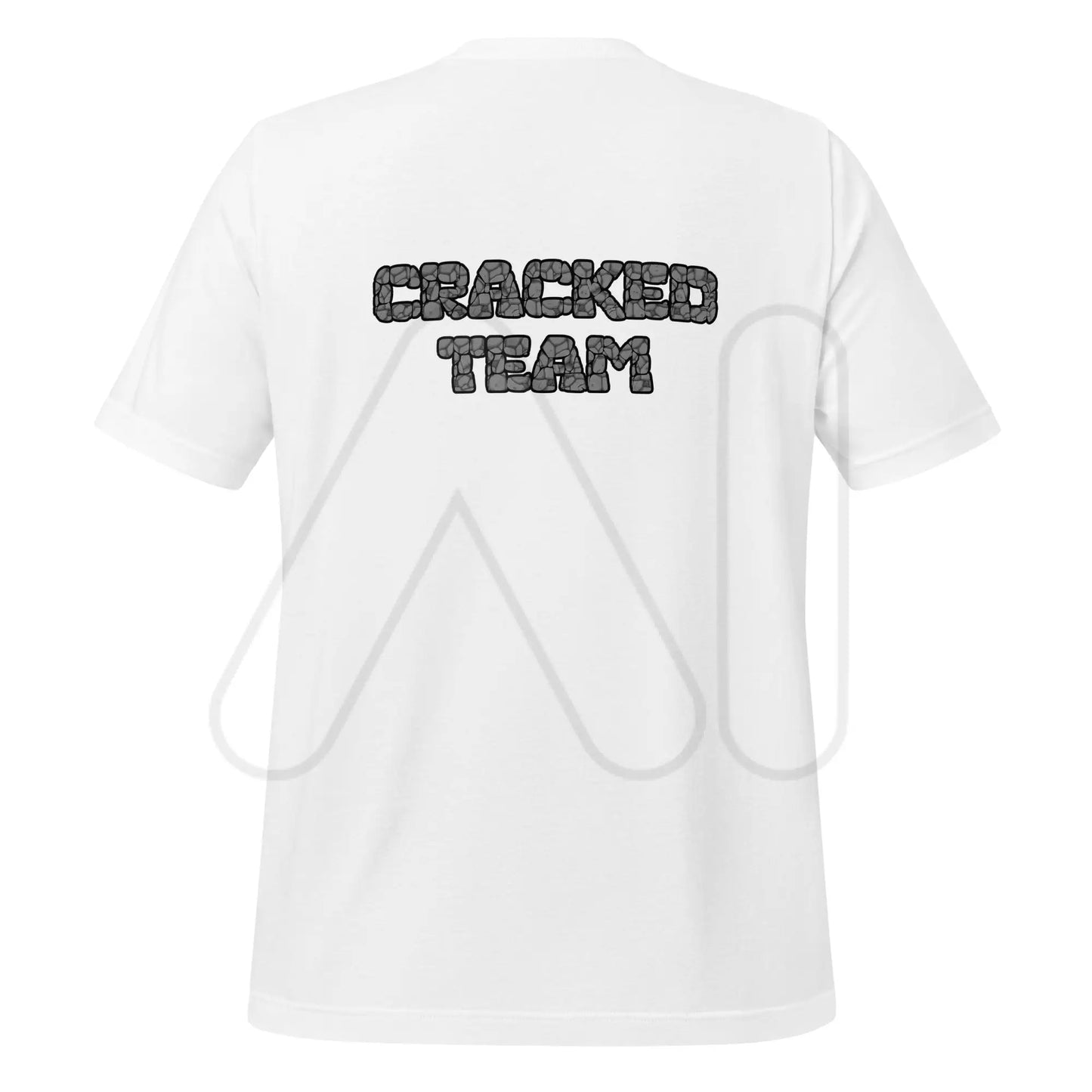 ’CRACKED TEAM’ on Back T-Shirt (unisex) - White / M