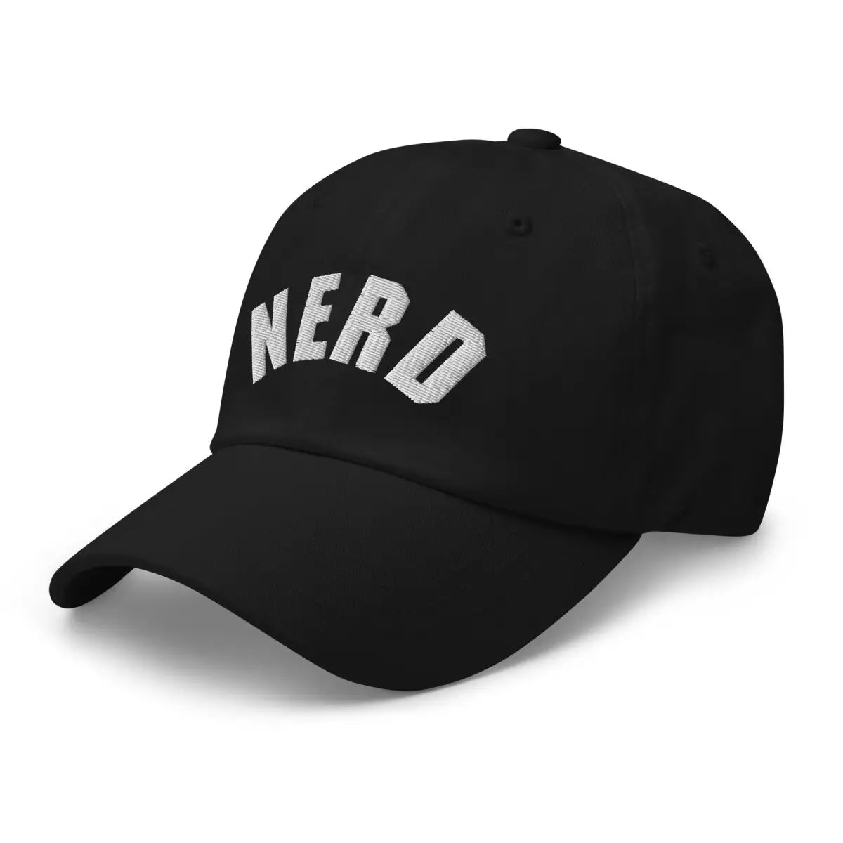 Curved Nerd Sign Embroidered Cap