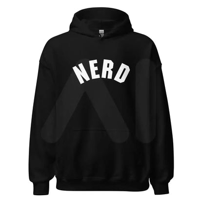 Curved Nerd Sign Hoodie (unisex) - Black / M