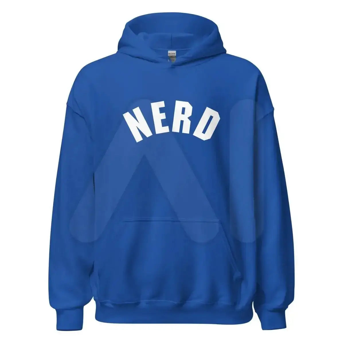 Curved Nerd Sign Hoodie (unisex) - Royal / M