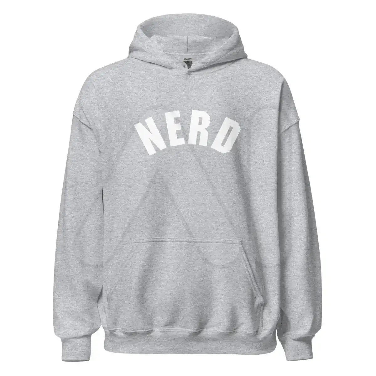 Curved Nerd Sign Hoodie (unisex) - Sport Grey / M